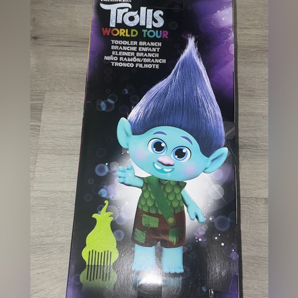 DreamWorks Trolls World Tour Green and Blue Troll Doll - Picture 2 of 2